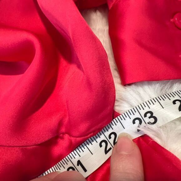 APT 9 hot pink long sleeve v neck faux wrap blouse size large - Picture 8 of 9